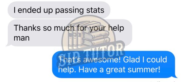 Student message: Ended up passing stats